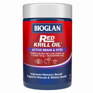BIOGLAN Red Krill Oil Active Brain & Eyes 60 Soft Capsules