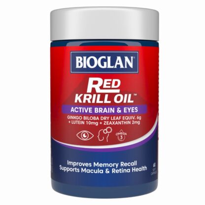 BIOGLAN Red Krill Oil Active Brain & Eyes 60 Soft Capsules