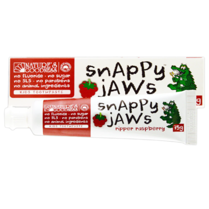 Natures Goodness Snappy Jaws Kids Toothpaste 75g - Ripper Raspberry