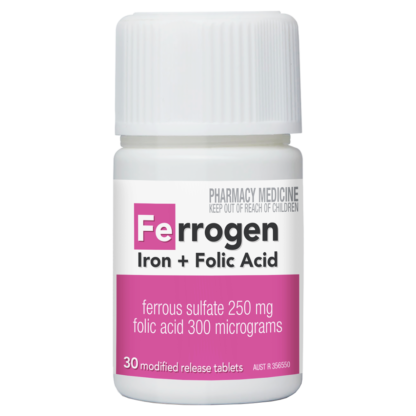 Ferrogen Iron + Folic Acid 30 Tablets