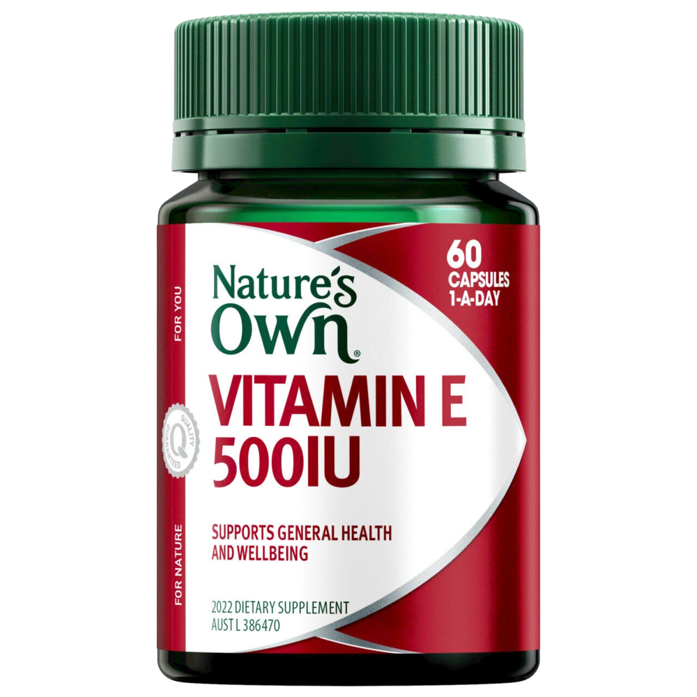 Nature's Own Vitamin E 500IU 60 Capsules – Discount Chemist