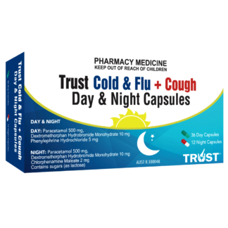 TRUST Cold & Flu + Cough Day & Night 48 Capsules