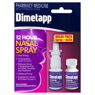 Dimetapp 12 Hour Nasal Spray + Refill Value Pack 2 x 20mL