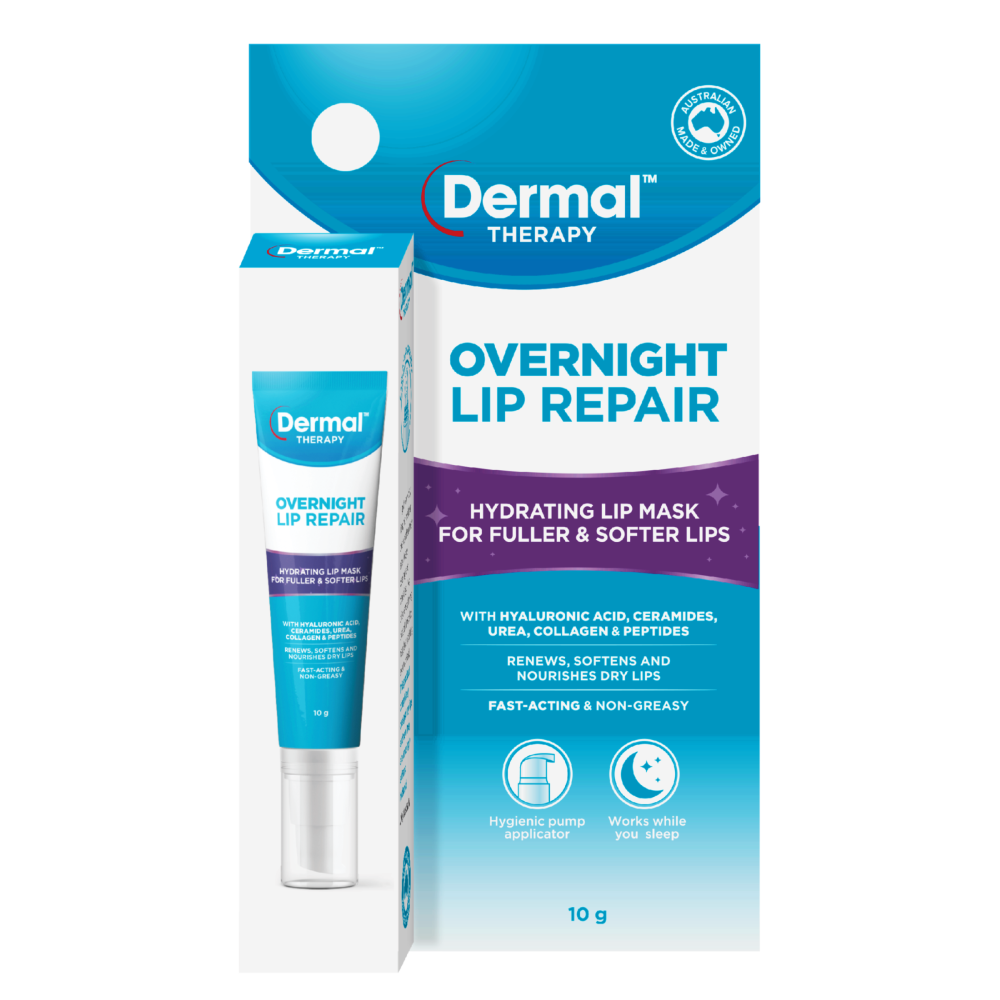 Dermal Therapy Overnight Lip Repair 10g Hydrating Fuller Softer Lips