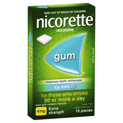 Nicorette Gum Nicotine 4mg 15 Pieces - Icy Mint