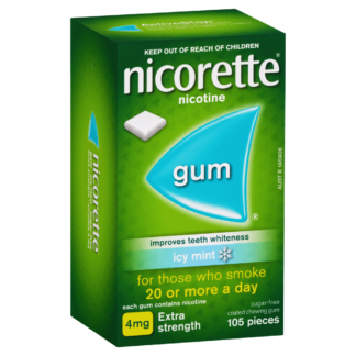 Nicorette Gum Nicotine 4mg 105 Pieces - Icy Mint