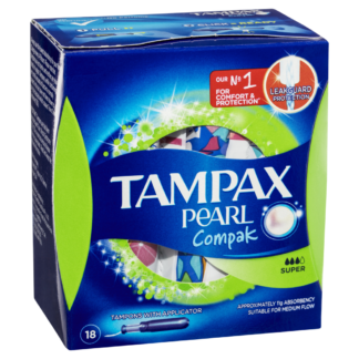 Tampax Pearl Compak Super 18 Tampons