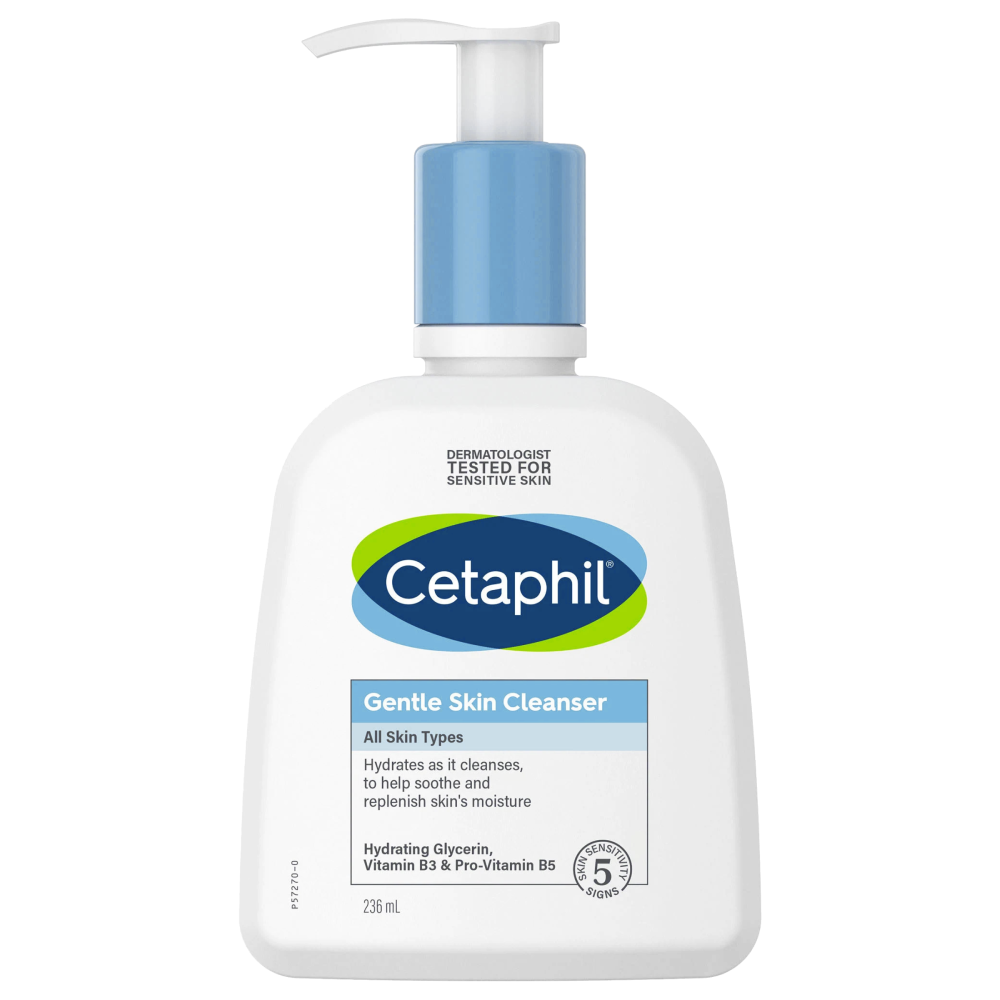 Cetaphil Gentle Skin Cleanser 236mL Sensitive Skin Soap and Fragrance Free