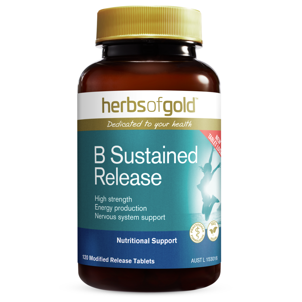 Herbs of Gold B Sustained Release 60 Tablets High Strength Energy Production