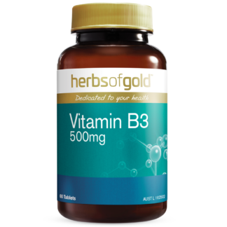 Herbs of Gold Vitamin B3 500mg 60 Capsules