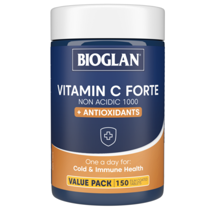 Bioglan Vitamin C Forte Non-Acidic 1000mg + Antioxidants 150 Tablets