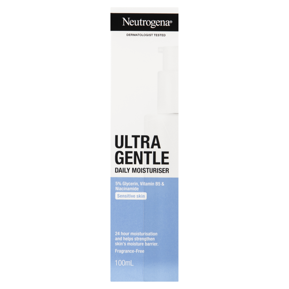 Neutrogena Ultra Gentle Daily Moisturiser 100mL Sensitive Skin Moisture Barrier