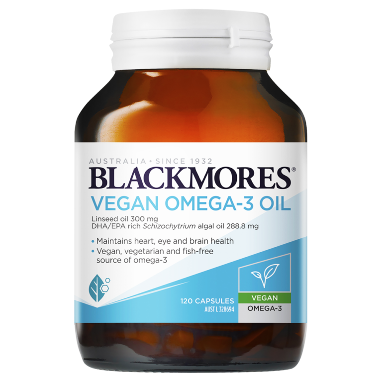 Blackmores Vegan Omega-3 Oil 120 Capsules – Discount Chemist