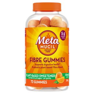 Metamucil Fibre Gummies 72 Pack - Orange Flavour
