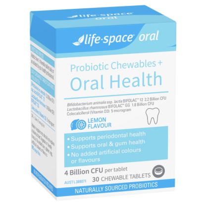 Life-Space Probiotic Chewables + Oral Health 30 Tablets