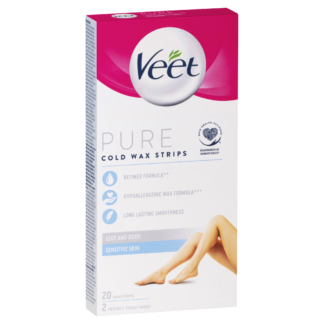 Veet Pure Cold Wax Strips Legs and Body 20 Pack