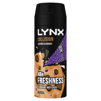 Lynx Collision Leather & Cookies Body Spray 165mL
