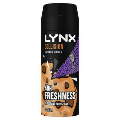 Lynx Collision Leather & Cookies Body Spray 165mL