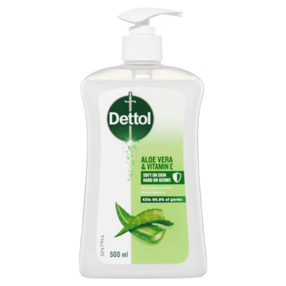 Dettol Antibacterial Handwash 500mL Pump - Aloe Vera & Vitamin E