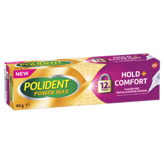 Polident Max Hold + Comfort Partial & Denture Adhesive 40g