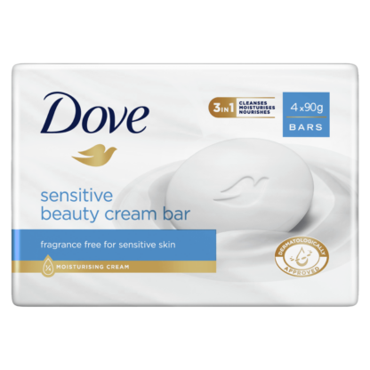 Dove Sensitive Beauty Cream Bar 4 x 90g
