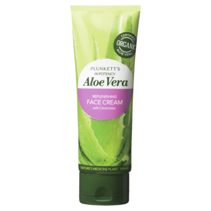Plunkett's Hi-Potency Aloe Vera Replenishing Face Cream with Ceramides 100mL