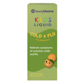 Henry Blooms Kids Liquid Cold & Flu 100mL - Natural Orange