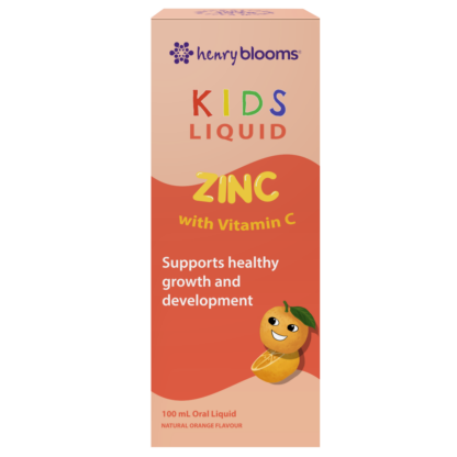 Henry Blooms Kids Liquid Zinc 100mL - Natural Orange