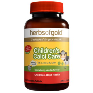 Herbs of Gold Children's Calci Care 60 Tablets - Strawberry-Vanilla