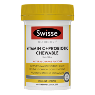 Swisse Vitamin C + Probiotic Chewable Tablets