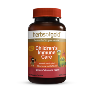 Herbs of Gold Children's Immune Care 60 Tablets Strawberry-Vanilla