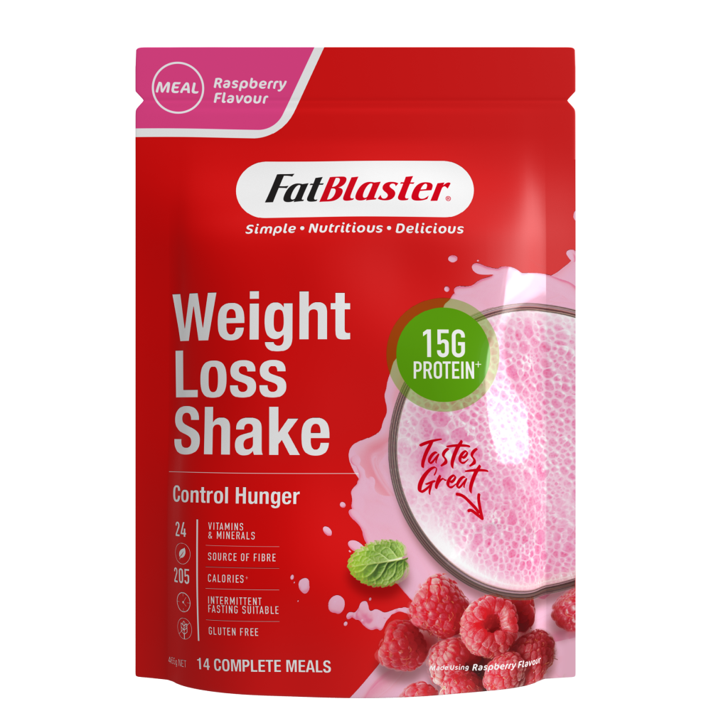 FatBlaster Weight Loss Shake 465g Raspberry Gluten Free 14 Meals