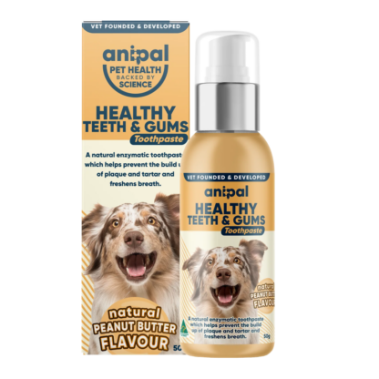 Anipal Healthy Teeth & Gums Toothpaste 50g - Natural Peanut Butter Flavour