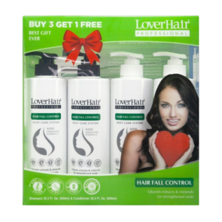 LoverHair Professional Hair Fall Control Pack of 4 x 600mL