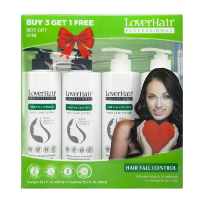LoverHair Professional Hair Fall Control Pack of 4 x 600mL