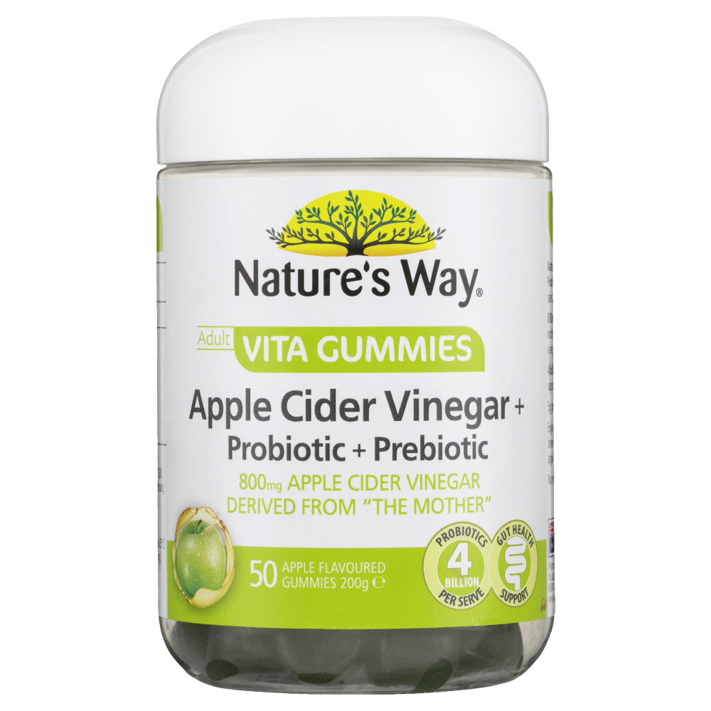 Nature's Way Adult Vita Gummies Apple Cider Vinegar + Probiotic 