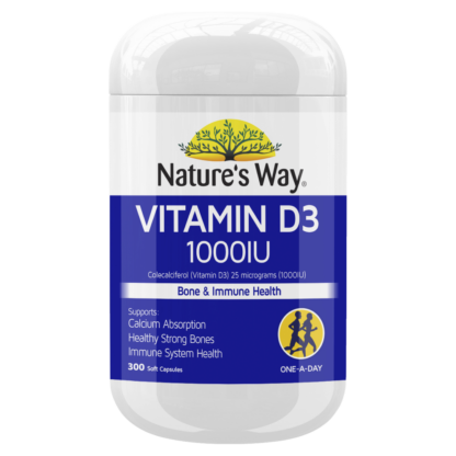 Nature's Way Vitamin D3 1000IU 300 Soft Capsules