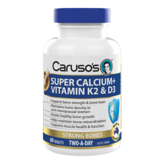 Caruso's Super Calcium + Vitamin K2 & D3 60 Tablets
