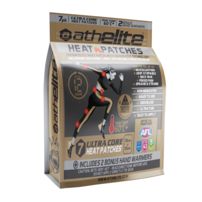 Athelite Heat Patches Regular 7 Pk & 2 Bonus Hand Warmers