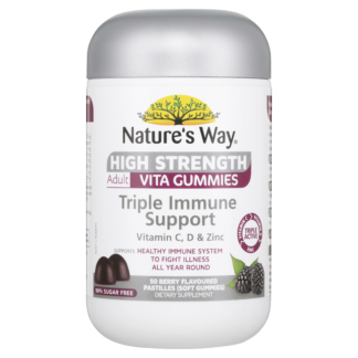 Nature's Way High Strength Adult Vita Gummies Triple Immune Support 50 Pastilles