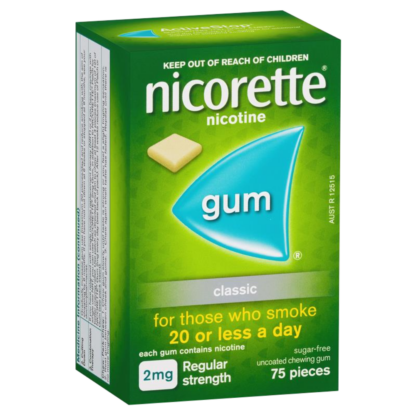 Nicorette Gum Classic 2mg 75 Pack