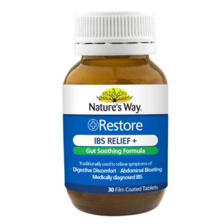 Nature's Way Restore IBS Relief+ 30 Tablets