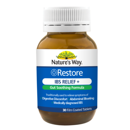 Nature's Way Restore IBS Relief+ 30 Tablets