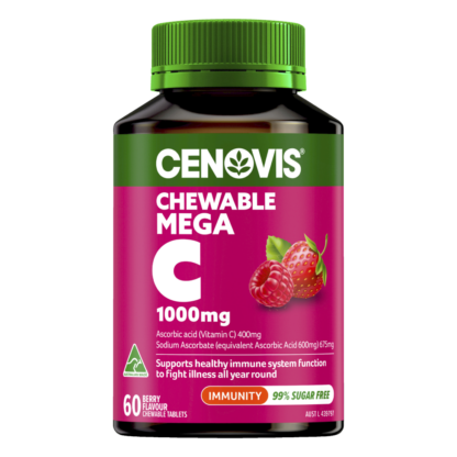 Cenovis Chewable Mega C 1000mg 60 Tablets - Berry Flavour