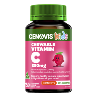 Cenovis Kids Chewable Vitamin C 250mg 150 Tablets - Strawberry Flavour