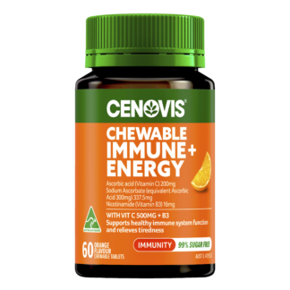 Cenovis Chewable Immune + Energy 60 Tablets - Orange Flavour