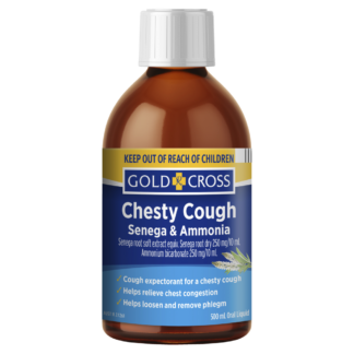 Gold Cross Chesty Cough Senega & Ammonia Mixture 500mL