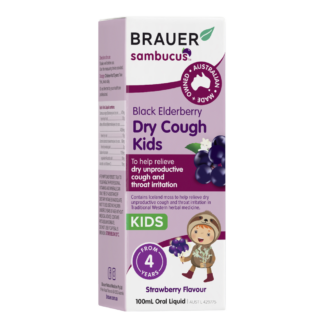 Brauer Sambucus Dry Cough Kids Oral Liquid 100mL