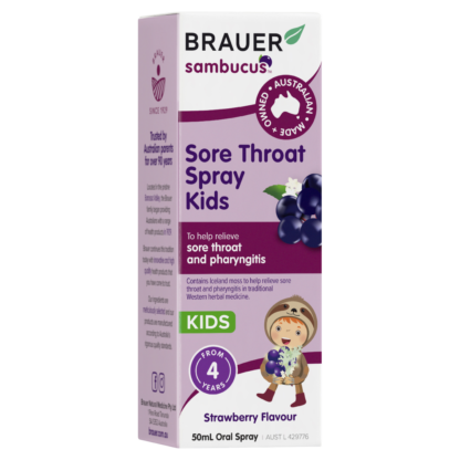 Brauer Sambucus Sore Throat Spray Kids 50mL