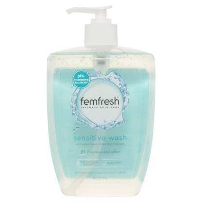 Femfresh Sensitive Wash 600mL Pump